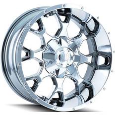 20" - 5/112 - Chrome Car Rims Mayhem Warrior 8015, 20x9 Wheel with 8x180 Bolt Pattern