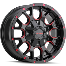 Mayhem Jeep Warrior 8015 Wheel, 18"x9", Bolt Pattern 6X135Mm & 6X5.5", Backspacing 4.53", Offset