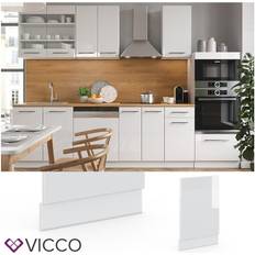 45 cm Lavavajillas VICCO Panel Frontal Fame-Line Blanco Alto Brillo 45 cm Sin Encimera