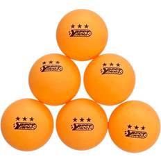 6 Orange Bordtennisbolde 40mm Diameter