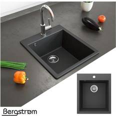 Black Drainboard Sinks Spüle Küchenspüle Einbauspüle Spülbecken Küche