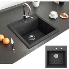 Lavelli da cucina Lavello Tesa Nero 49 x 51 cm