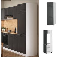 Kitchen Units Vicco Fridge Conversion Cabinet Kitchen R-Line 60 cm Cottage - White/Anthracite