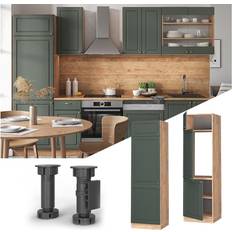 Vicco Fridge Conversion Kitchen Cabinet Fame-Line 60 cm - Oak Green