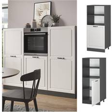 Vicco Oven Cabinet Kitchen R-Line 60 cm Cottage - White/Anthracite