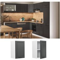 Vicco Wall Cabinet Kitchen R-Line 40 cm Cottage - White Anthracite
