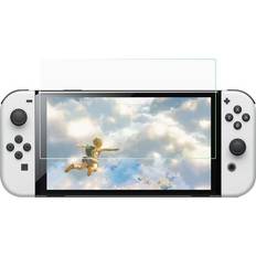 Nintendo switch oled skärmskydd Nintendo Switch OLED Arc Edge Skärmskydd i Härdat Glas - Genomskinlig