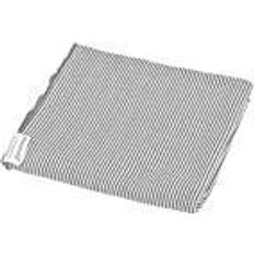 Pucktuch 90x90 cm grau-weiß