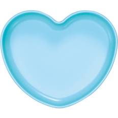 Vert Assiettes et Bols Chicco Assiette coeur en silicone, bleu-vert 9m