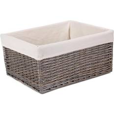 RED HAMPER Lined Jumbo Antique Wash Basket