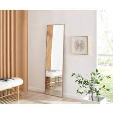 Furniturebox Furniturebox Emma 170x50cm Copper Contempary Metal Frame Wall Mirror