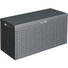 Boîtes de rangement pour decks ProGarden Boîte De Rangement De Jardin 120x45x60 cm 320 Litres Gris