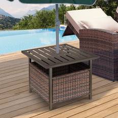Wicker coffee table OutSunny Rattan Wicker