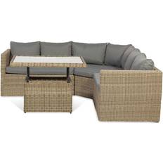 Blue Outdoor Lounge Sets Royalcraft WENTWORTH 4 Corner Outdoor Lounge Set