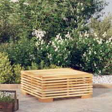 Teck Tables Basses d'Extérieur vidaXL Table Basse de Jardin 69,5x69,5x31 cm Bois Massif de Teck