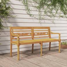 Teak Havebænke vidaXL 150 massivt teaktræ Havebænk