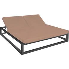 Sun lounger Sun-lounger Luana Double Moka