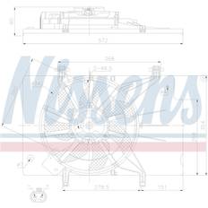 Ventilator 12v Nissens 323 mm Ventilator 12 V