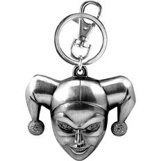 Gray Keychains Harley Quinn Head Pewter Schlüsselanhänger