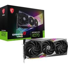 GeForce RTX 4070 - Nvidia GeForce Grafikkort MSI GeForce RTX 4070 GAMING X TRIO HDMI 3xDP 12GB