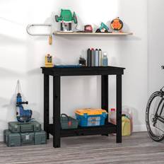 vidaXL Massief Grenenhout Werkbank 80 x 50 x 80 cm