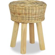 vidaXL naturligt rattan Barstol