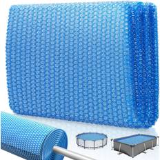 Pools Kesser Pool Solarabdeckplane Rund Ø 244 cm Solarfolie Stärke 120 µm Solarabdeckung Solarplane zuschneidbar Poolsolarplane Solar Folie Poolheizung für Wassererwärmung Wärmeplane
