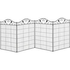 OutSunny Garden Decorative Fence 4 Panels 44in Wire