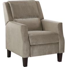 Beige Fauteuils Beliani Beige Inclinable Réglable Pour Soirée Télé Et Cinéma À Domicile Fauteuil