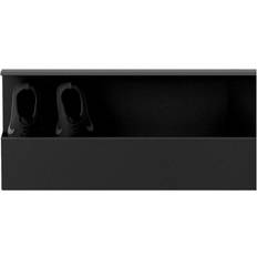 Nichba 100 cm Black Shoe Rack