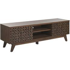 Tv cabinet Beliani TV cabinet dark wood TV-bord