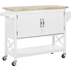 Beliani Kitchen Prep Cart Trolley Table