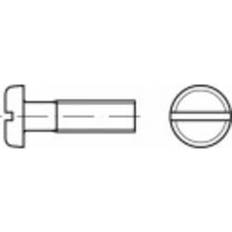 Toolcraft 104494 Flachkopfschrauben M3 Schlitz DIN