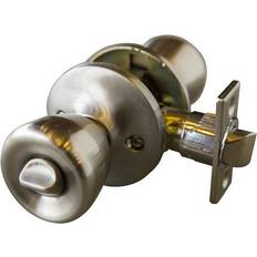 Drawer Fittings & Pull-out Hardware Design House Terrace Satin Nickel Privacy Bed/Bath Door Knob with Universal 6-Way