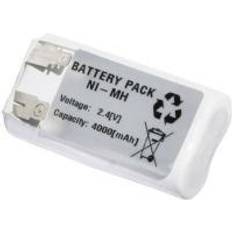Nødlampebatteri U-loddefane 2.4 V 4000 mAh