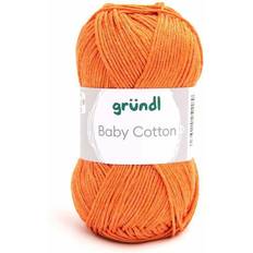 Orange Garne Gründl Wolle Baby Cotton 50 g orange