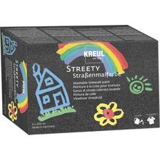 Peintures Textiles Kreul Straßenmalfarbe STREETY, 200 ml, 6er-Set