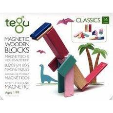 Wooden Blocks Tegu 14 Magnetische Holzbausteine pink