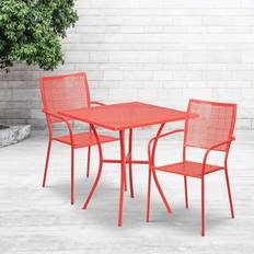 Orange Bistro Sets Flash Furniture Oia Commercial Grade Bistro Set