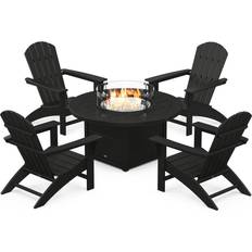 Outdoor Lounge Sets Polywood Nautical Adirondack Outdoor Lounge Set