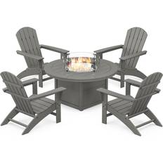 Outdoor Lounge Sets Polywood Nautical Adirondack Outdoor Lounge Set