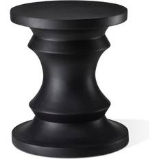 Black Outdoor Stools GlitzHome 18.25"H MGO