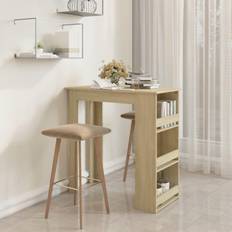 Beige Bartafels vidaXL Bartafel Met Opbergrek 102 x 50 x 103,5 cm