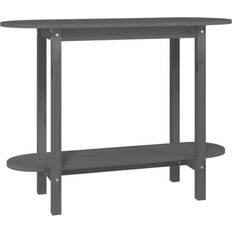 vidaXL grey Solid Wood Pine Console Table