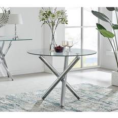 Chrome Dining Tables Furniturebox Uk Selina Dining Table