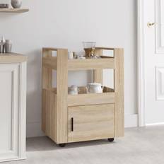 vidaXL Da Cucina Rovere Sonoma 60 x 45 x 80 cm Carrello Tavolo
