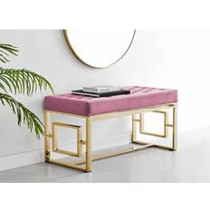 Pink Settee Benches Furniturebox Cambridge Modern Gold Settee Bench