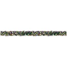 Purple Party Decorations Beistle Metallic Festooning Garland Party Accessory, Mardi Gras Decorations, 4" x 15' Gold/Green/Purple