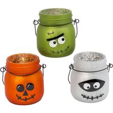 Horror-Shop Quecksilberglas Halloween Laternen 3er Set ★ kaufen