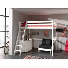 Lits mezzanines Vipack Chambre Enfant 3 Pièces Pin 140 x 200 cm